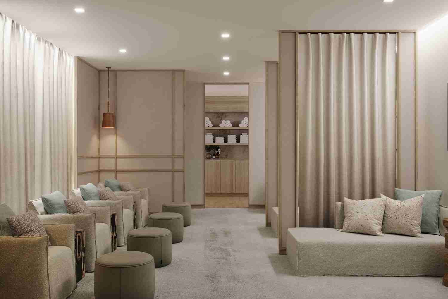 The Canyon Ranch locker room