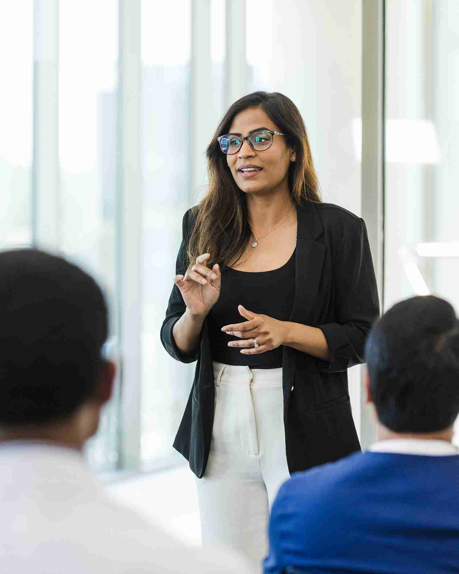 a doctor giving a medical lecture