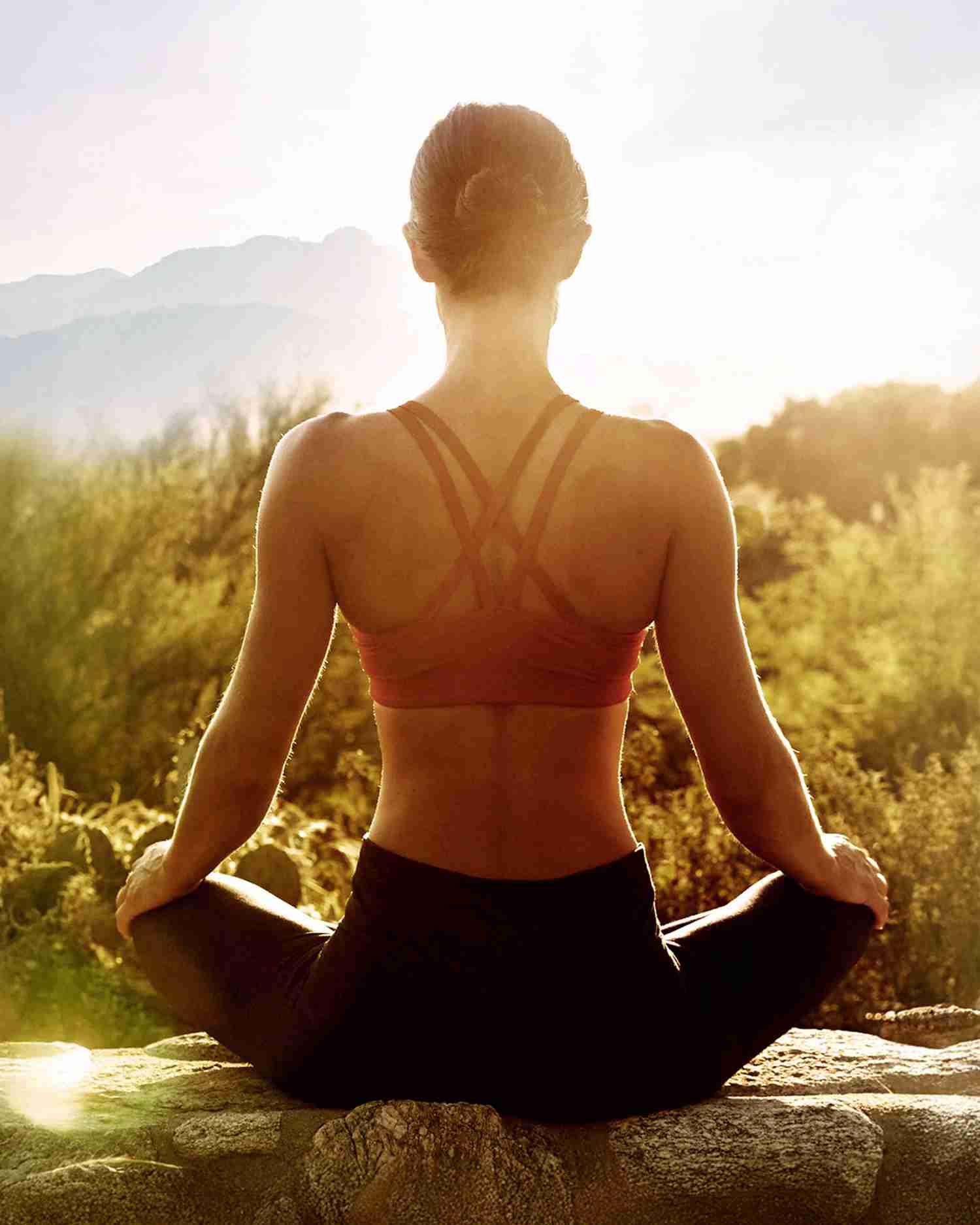 Women Meditating Sonoran Desert