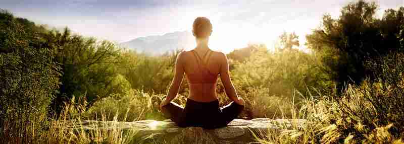 Women Meditating Sonoran Desert
