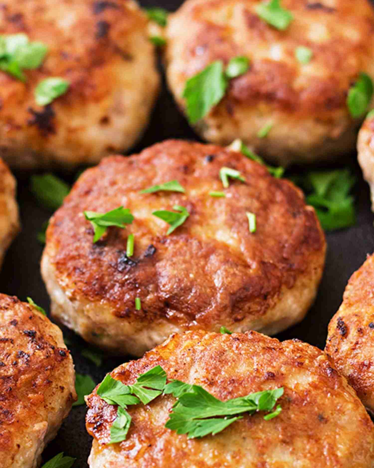 Chicken Sausage Breakfast Patty with Green Apple  