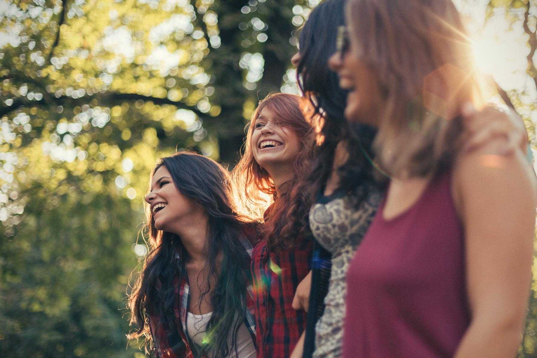 Women smiling and laughing