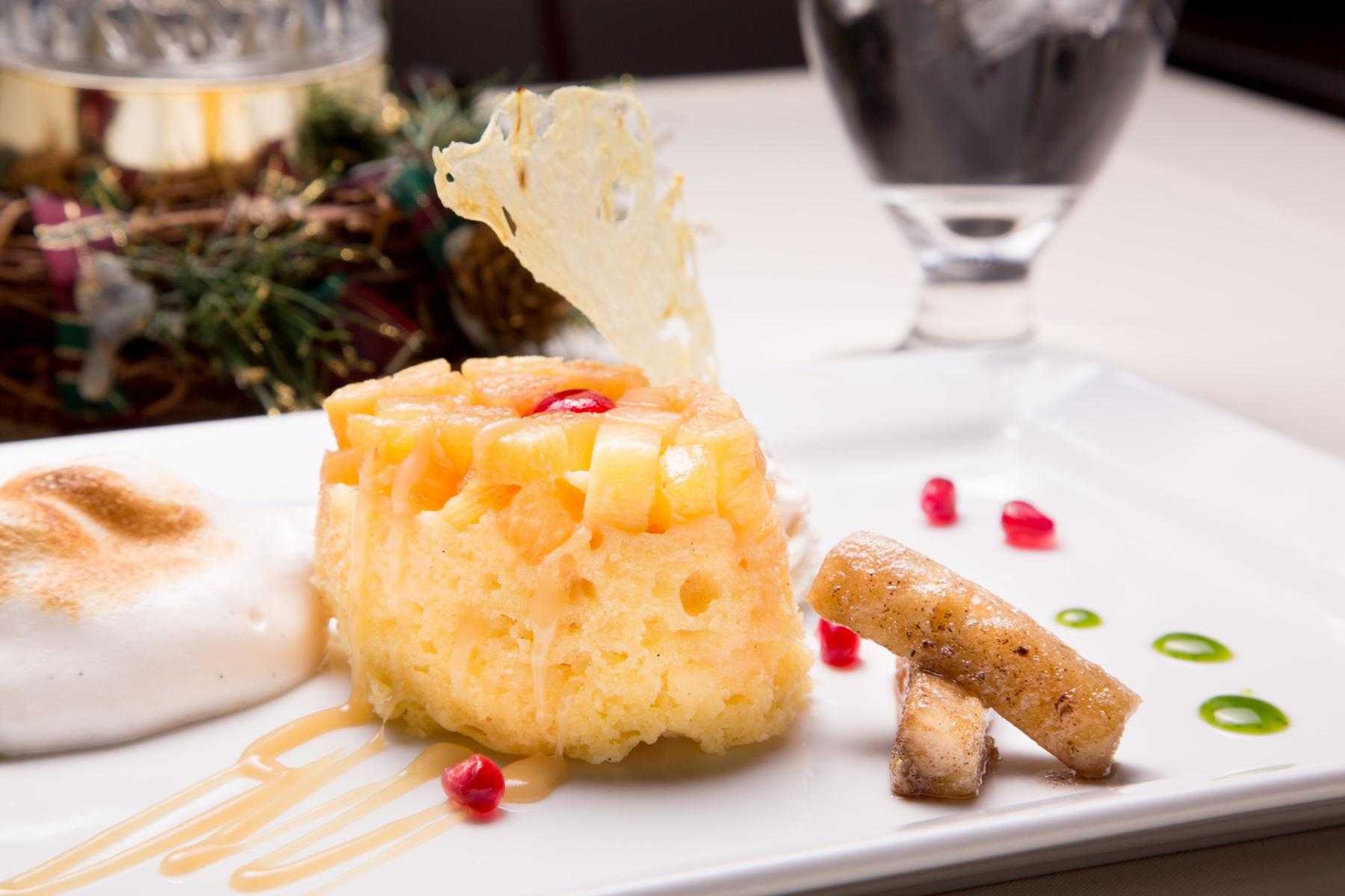 A pineapple upside-down cake.