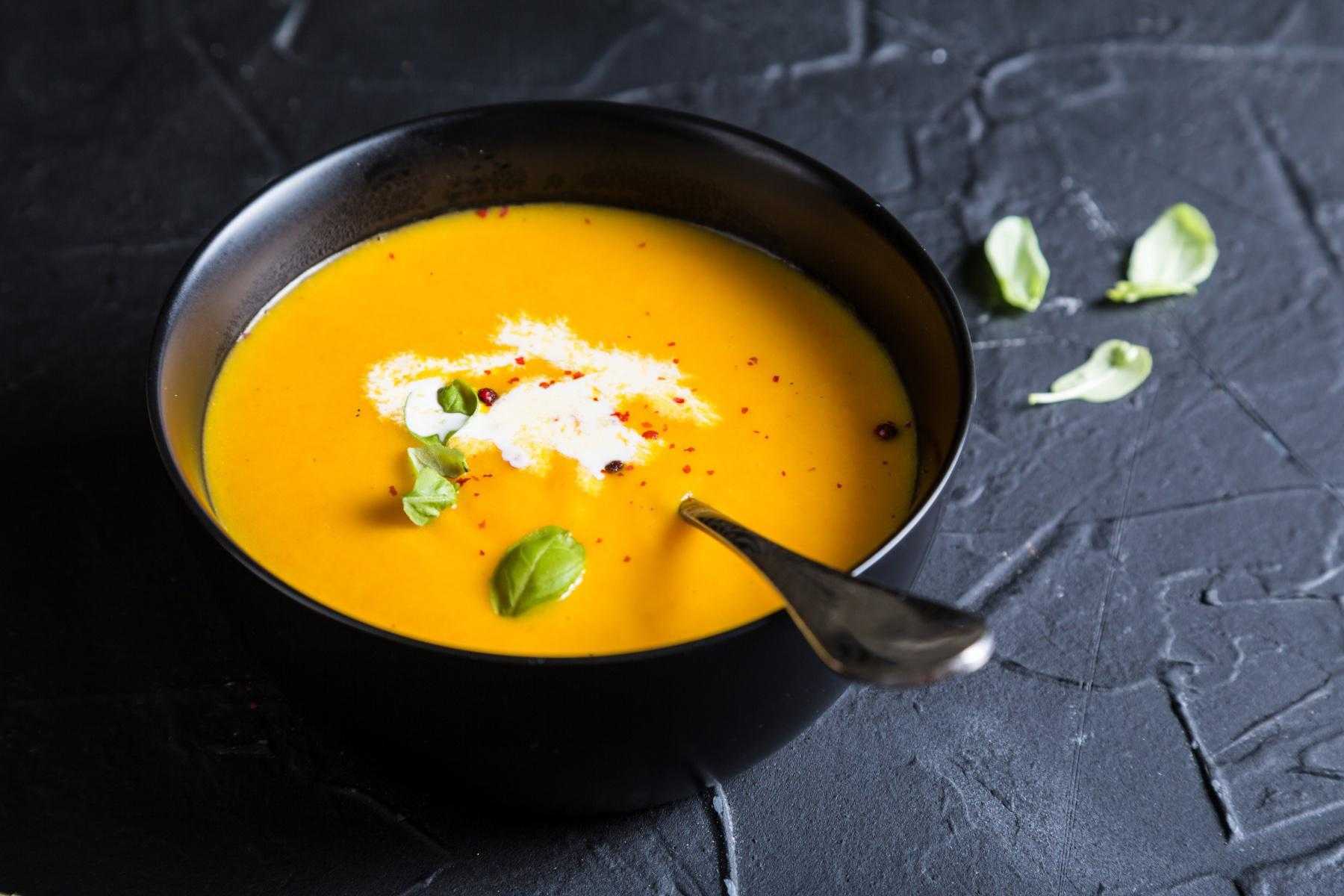 bowl of butternut squash soup
