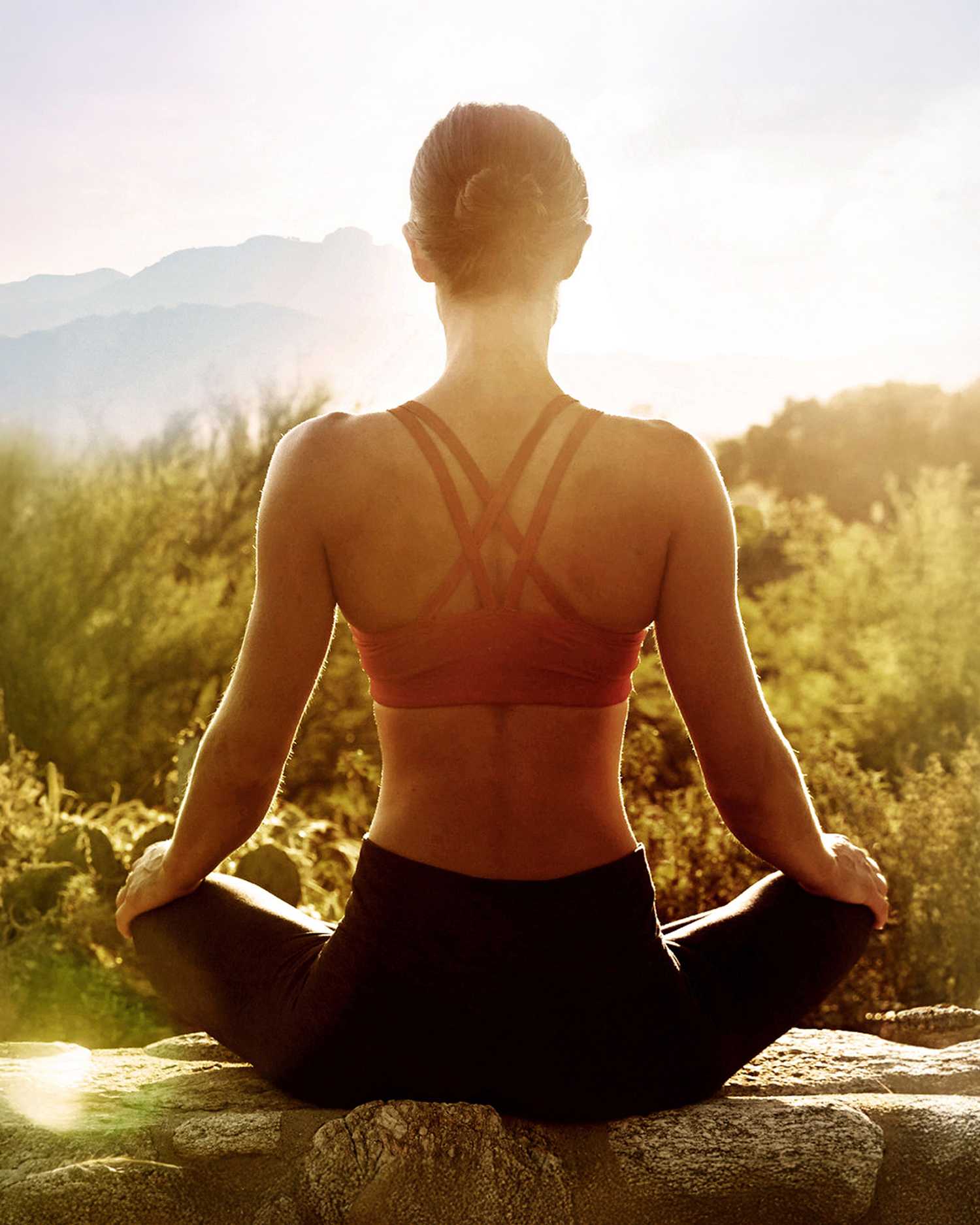 Women Meditating Sonoran Desert