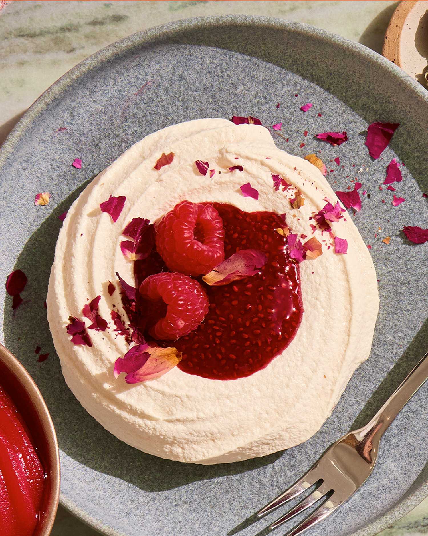 Raspberry Rose Pavlova