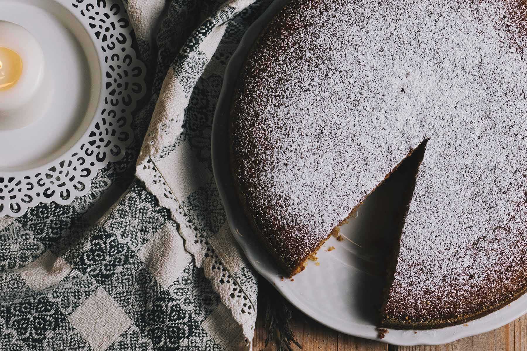 Vegan Chocolate Tahini Cake