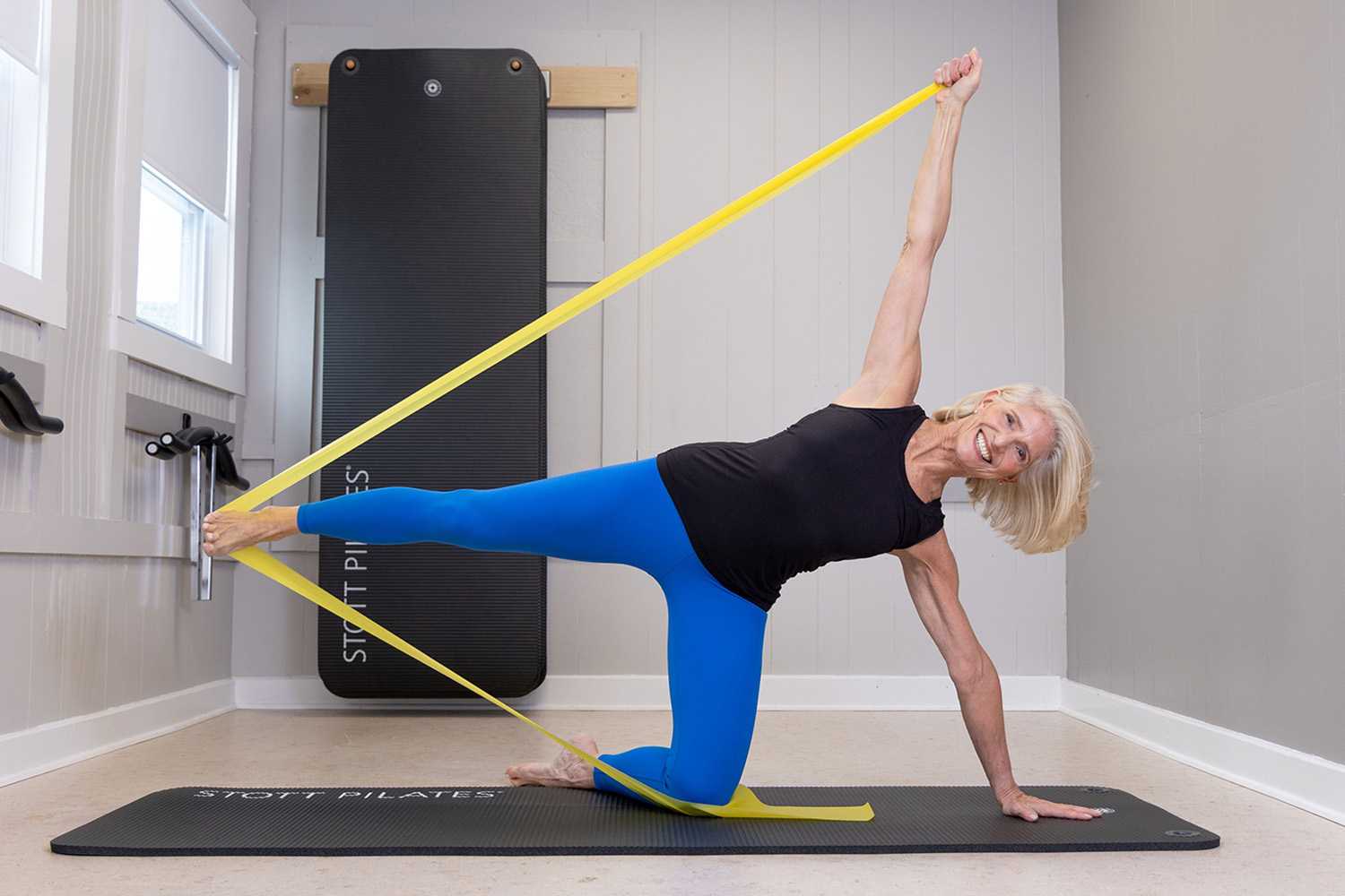 PJ Oclair doing pilates