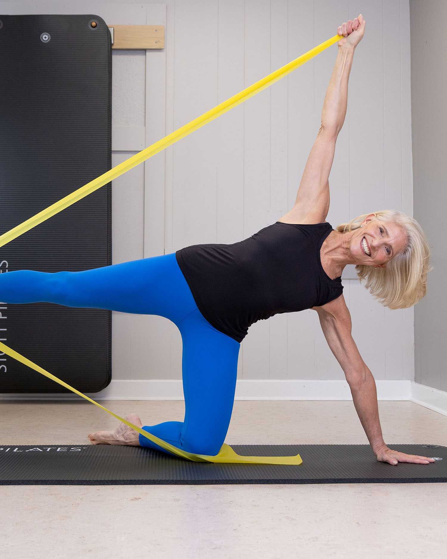 PJ Oclair doing pilates