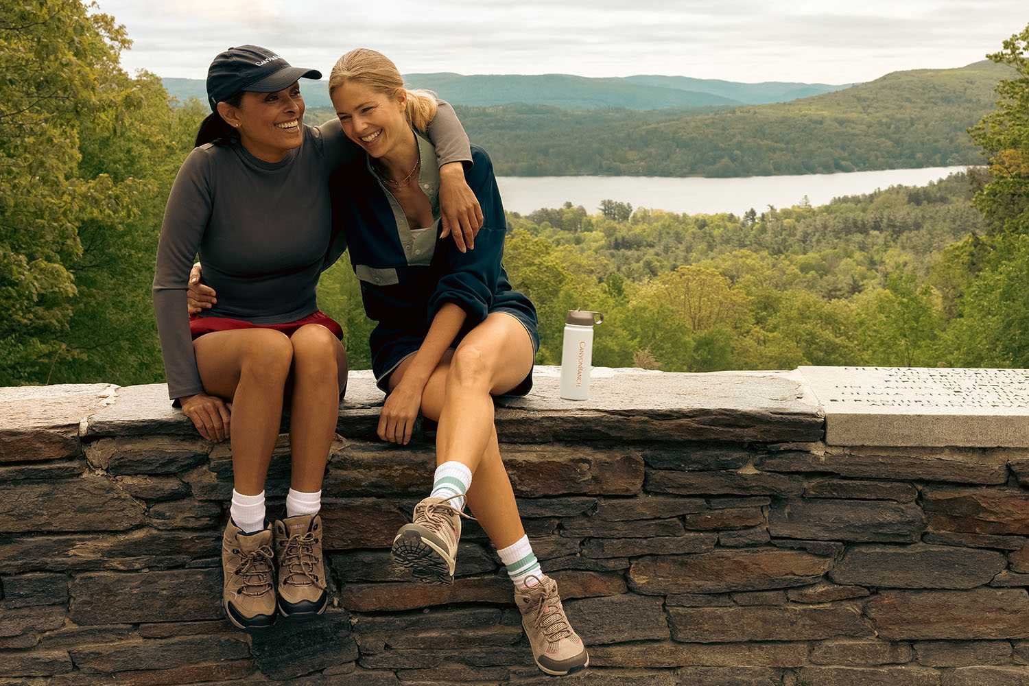 two women on a hike at Canyon Ranch Lenox