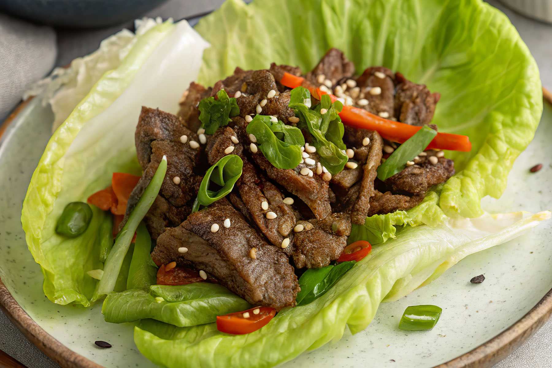 Beef Bulgogi Lettuce Wraps 