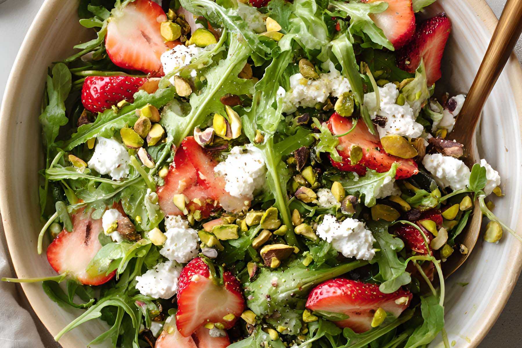 Spring Strawberry and Arugula Salad 