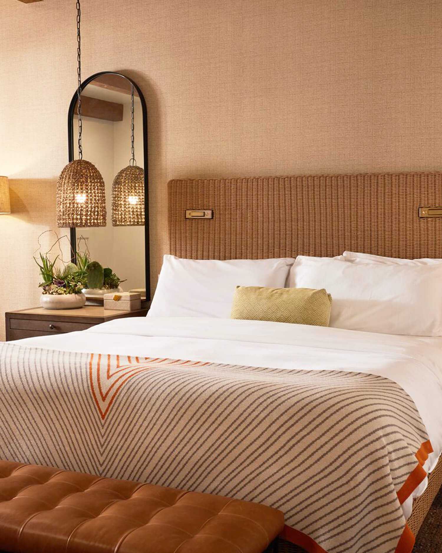 King sized bed at Canyon Ranch Tucson