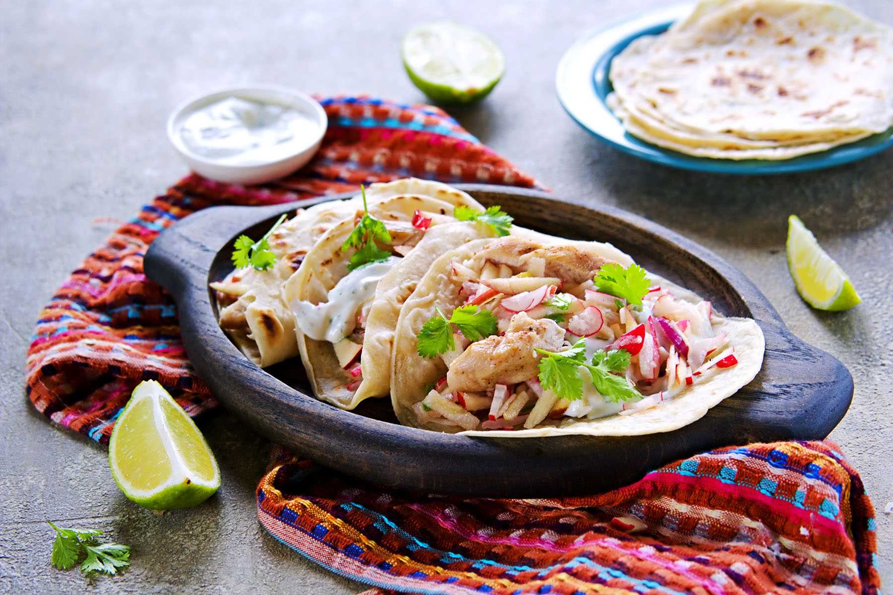 a plate of tacos