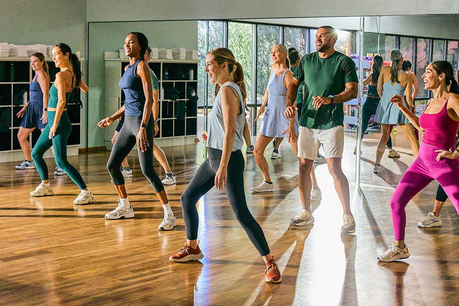 a group of people dancing at Canyon Ranch