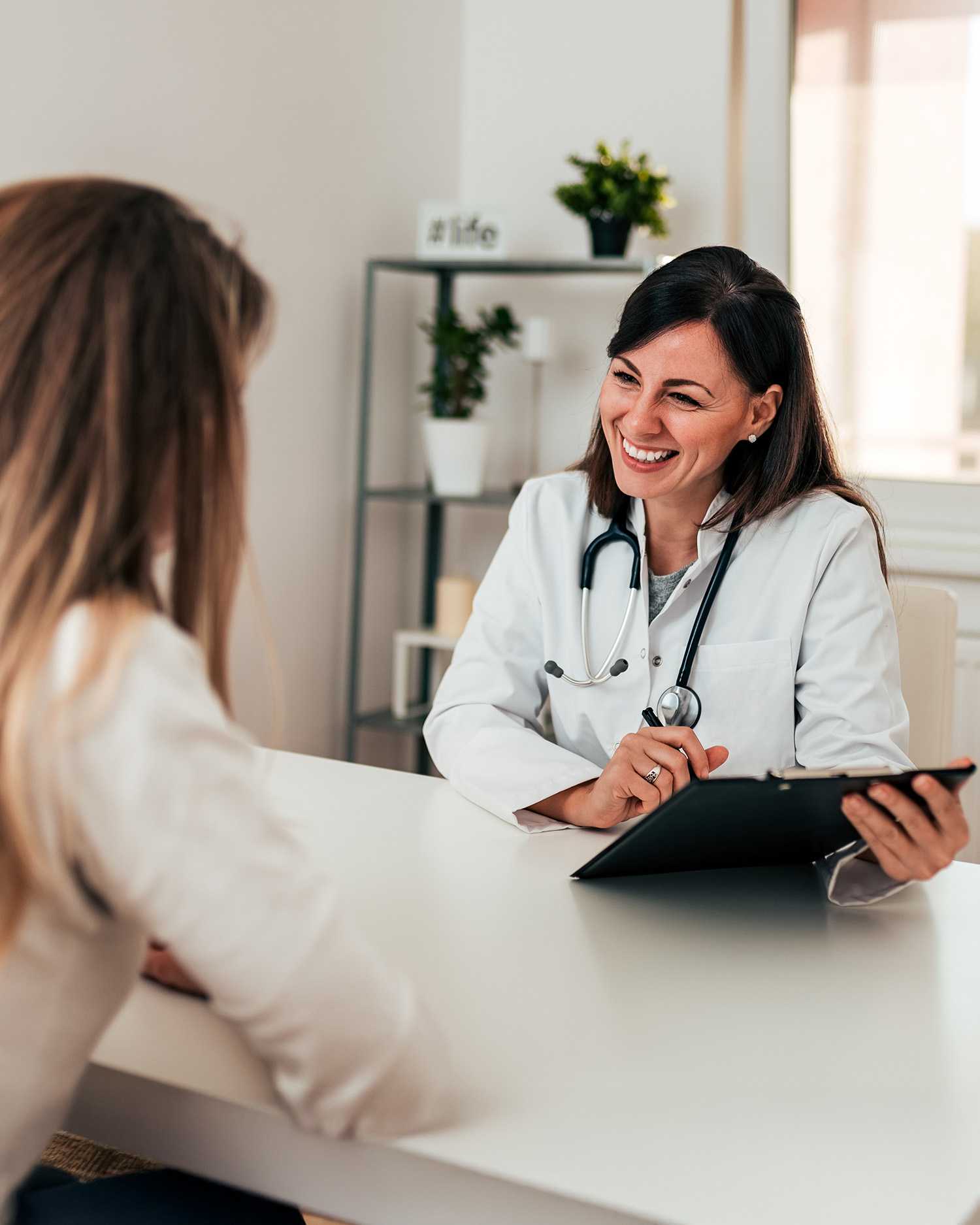 woman during a physician consultation