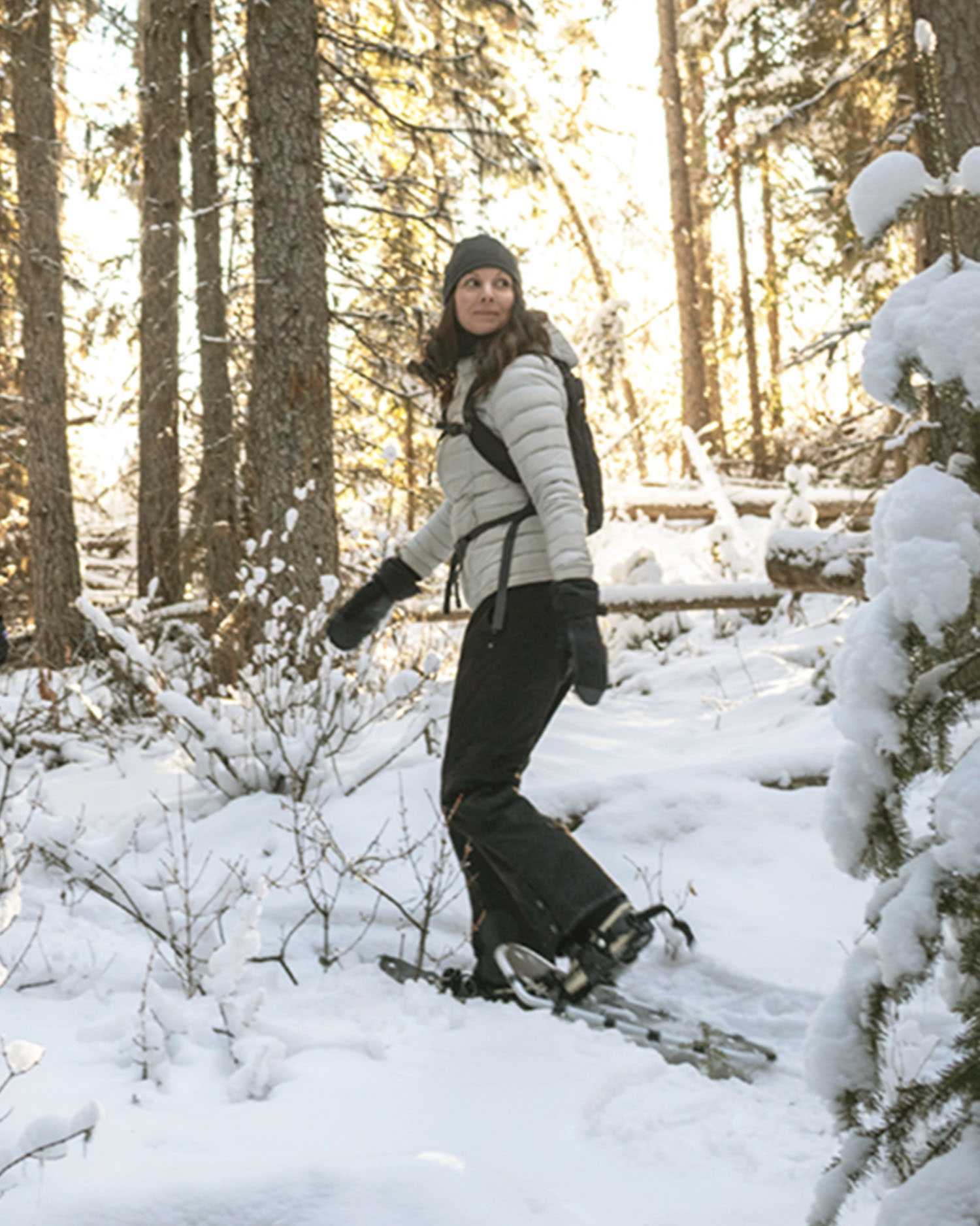 A Group of Canyon Ranch Guests Hiking in the Snow 