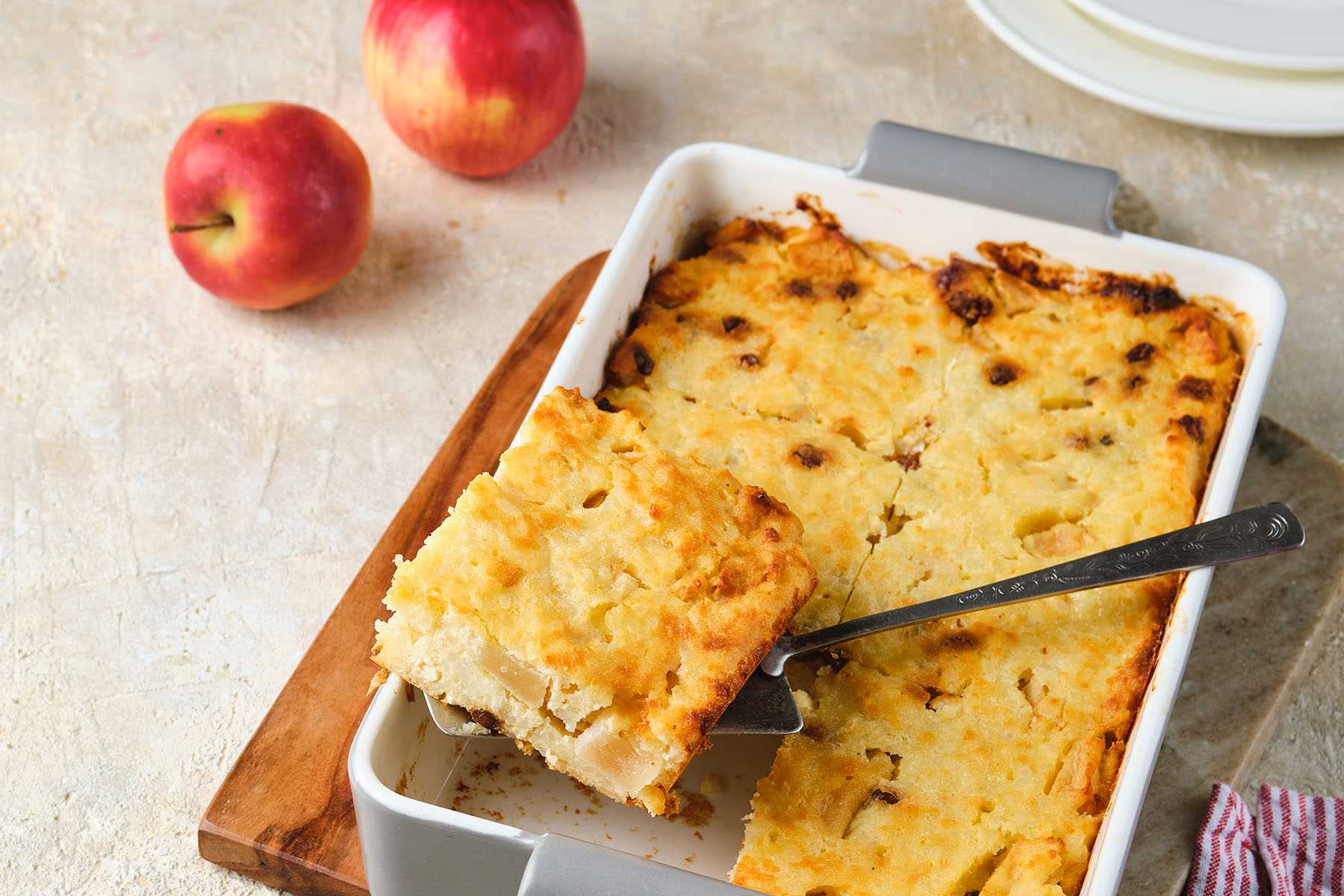 Apple & Cheddar Breakfast Strata