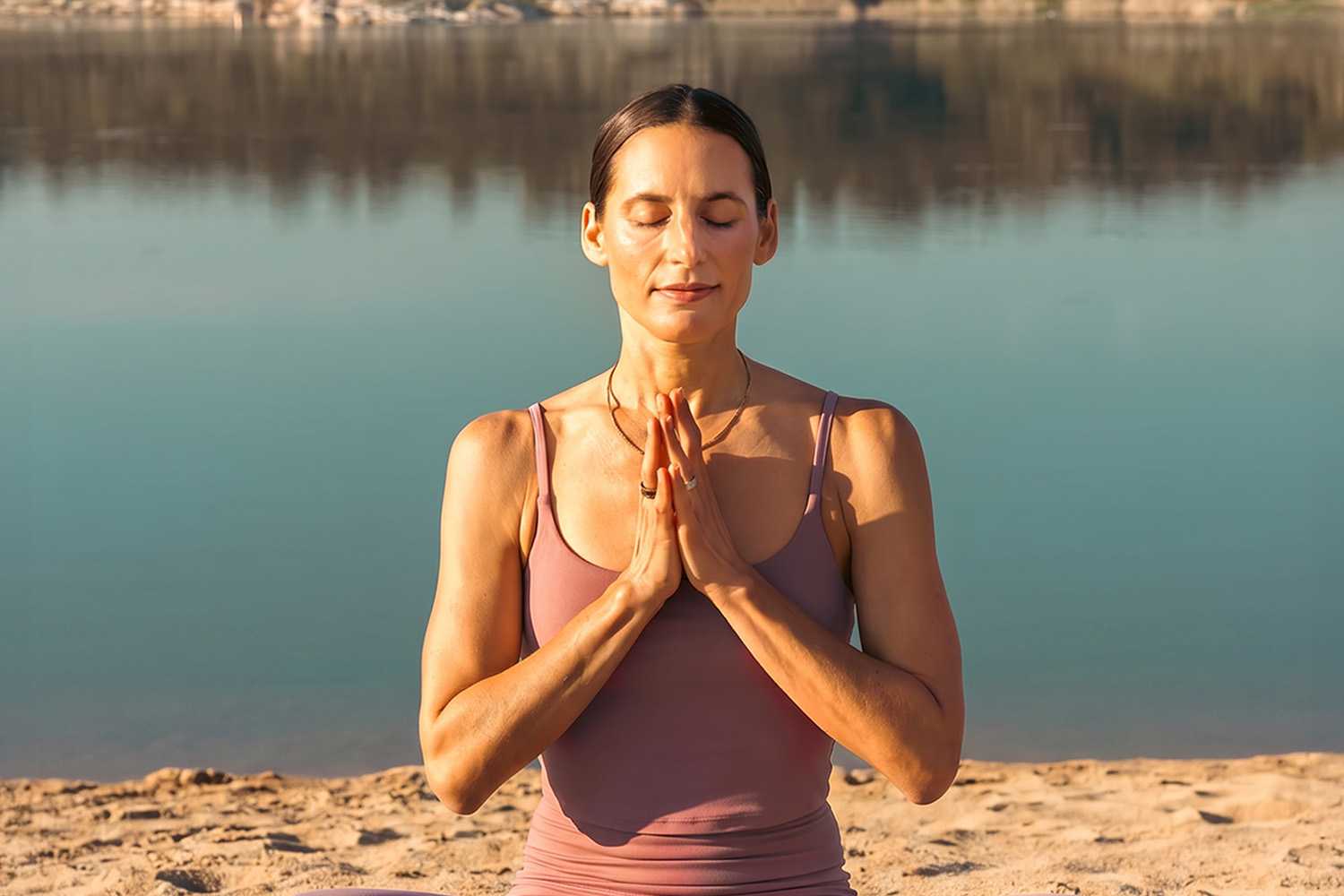 Kate Waitzkin Meditating Outdoors 