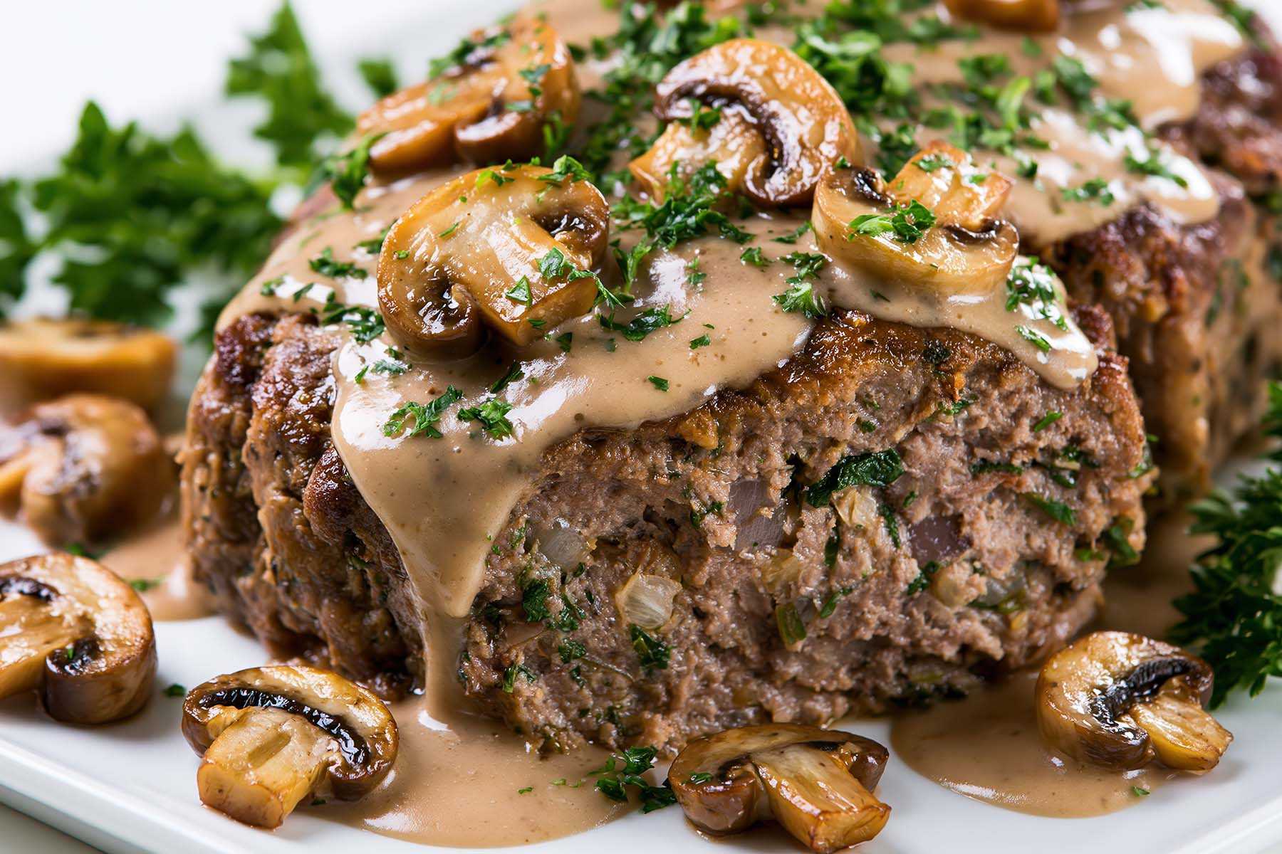 Turkey & Mushroom Meatloaf 