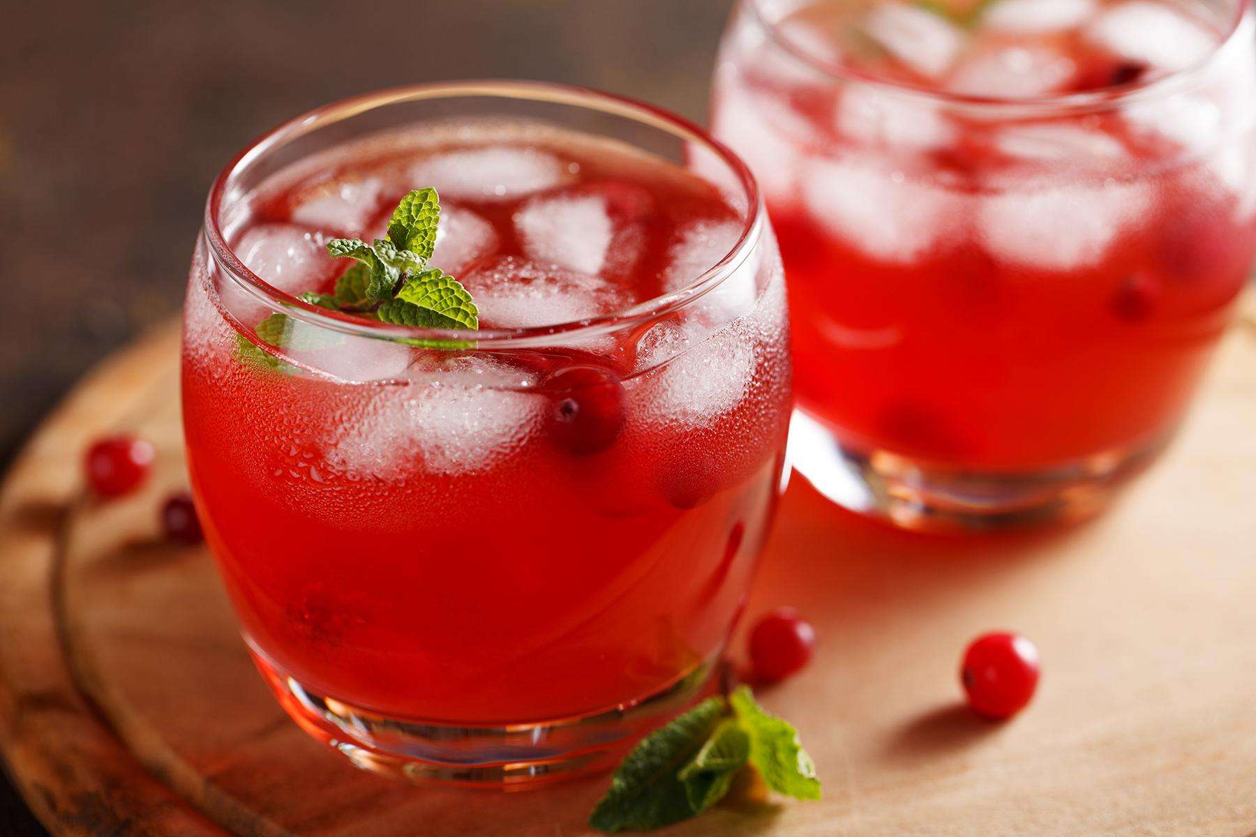 Cranberry and Sage Mocktail.