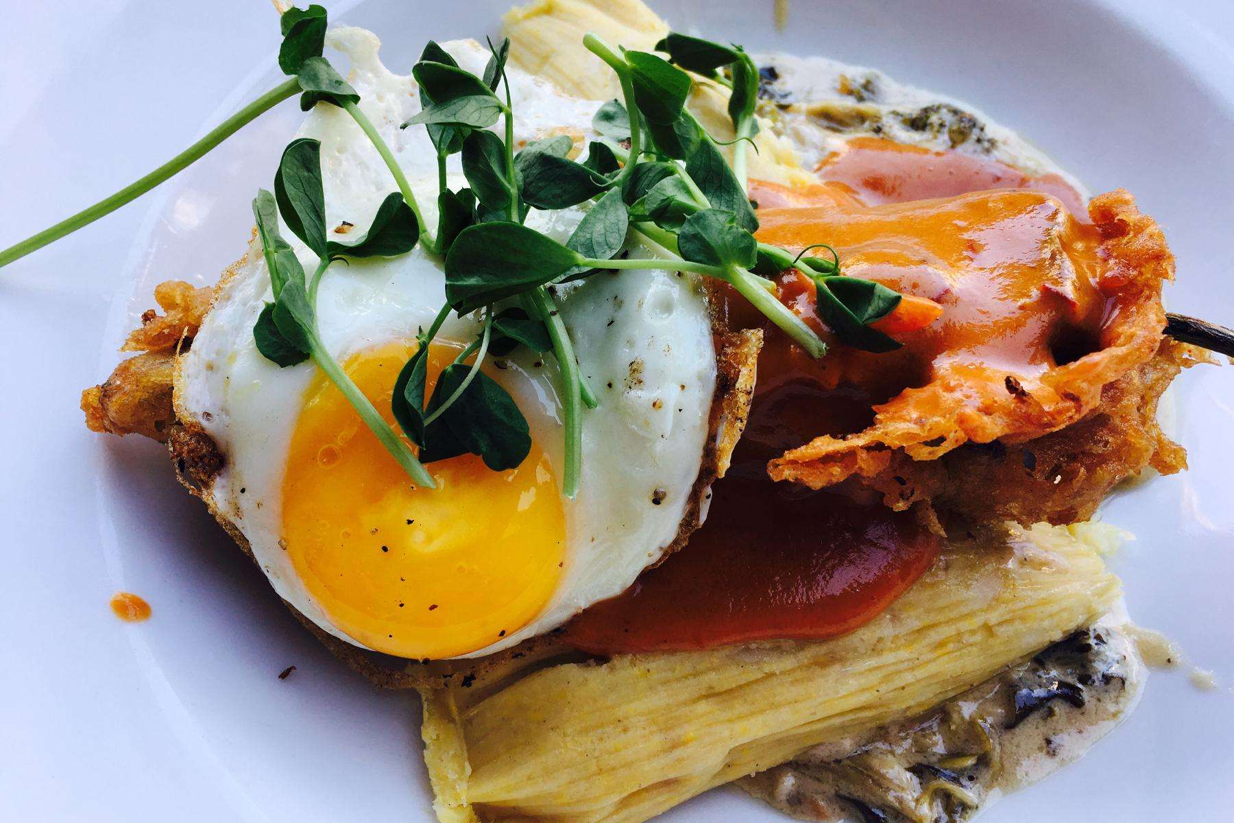 Canyon Ranch breakfast Tamale