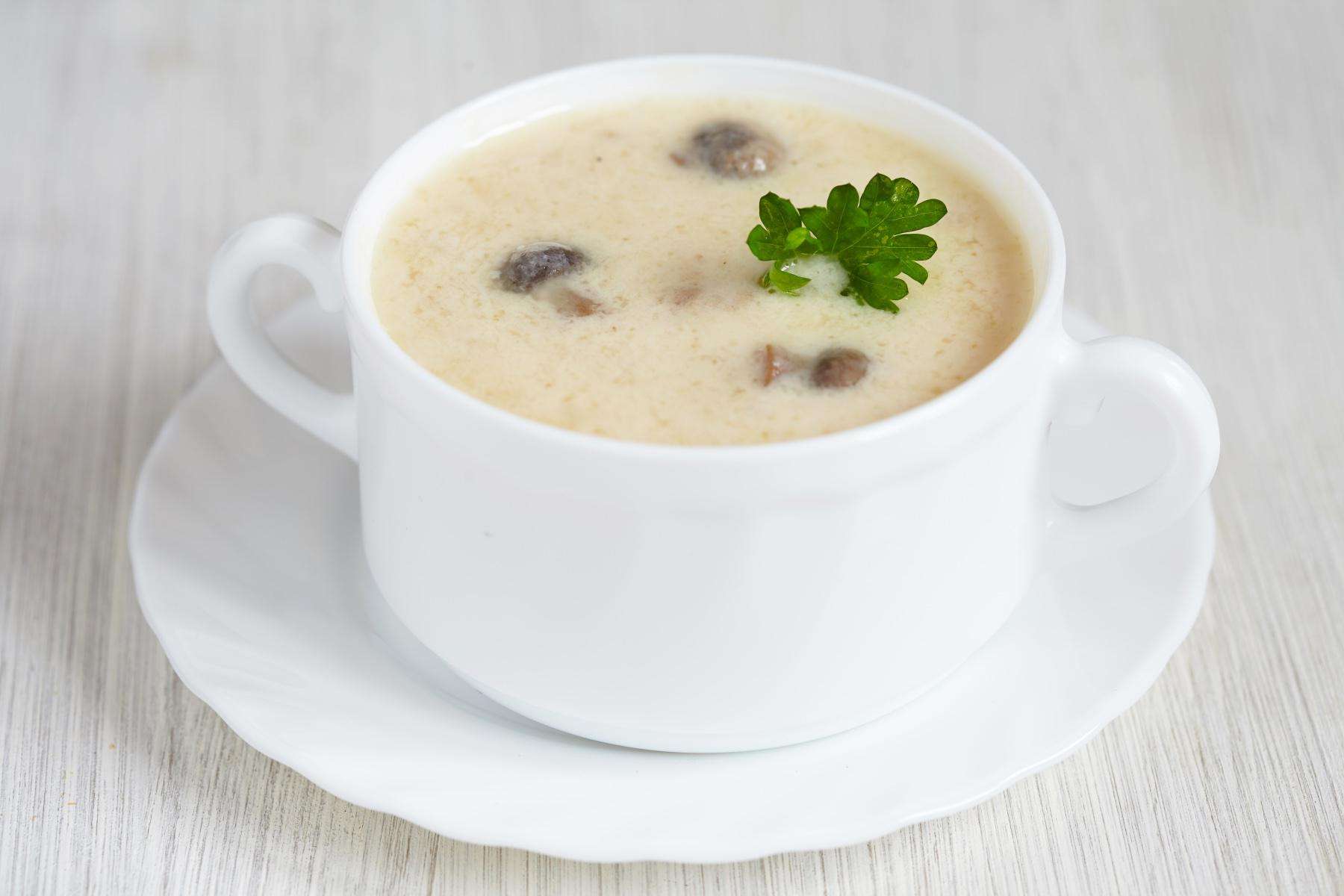 Potato and Porcini Mushroom Soup.