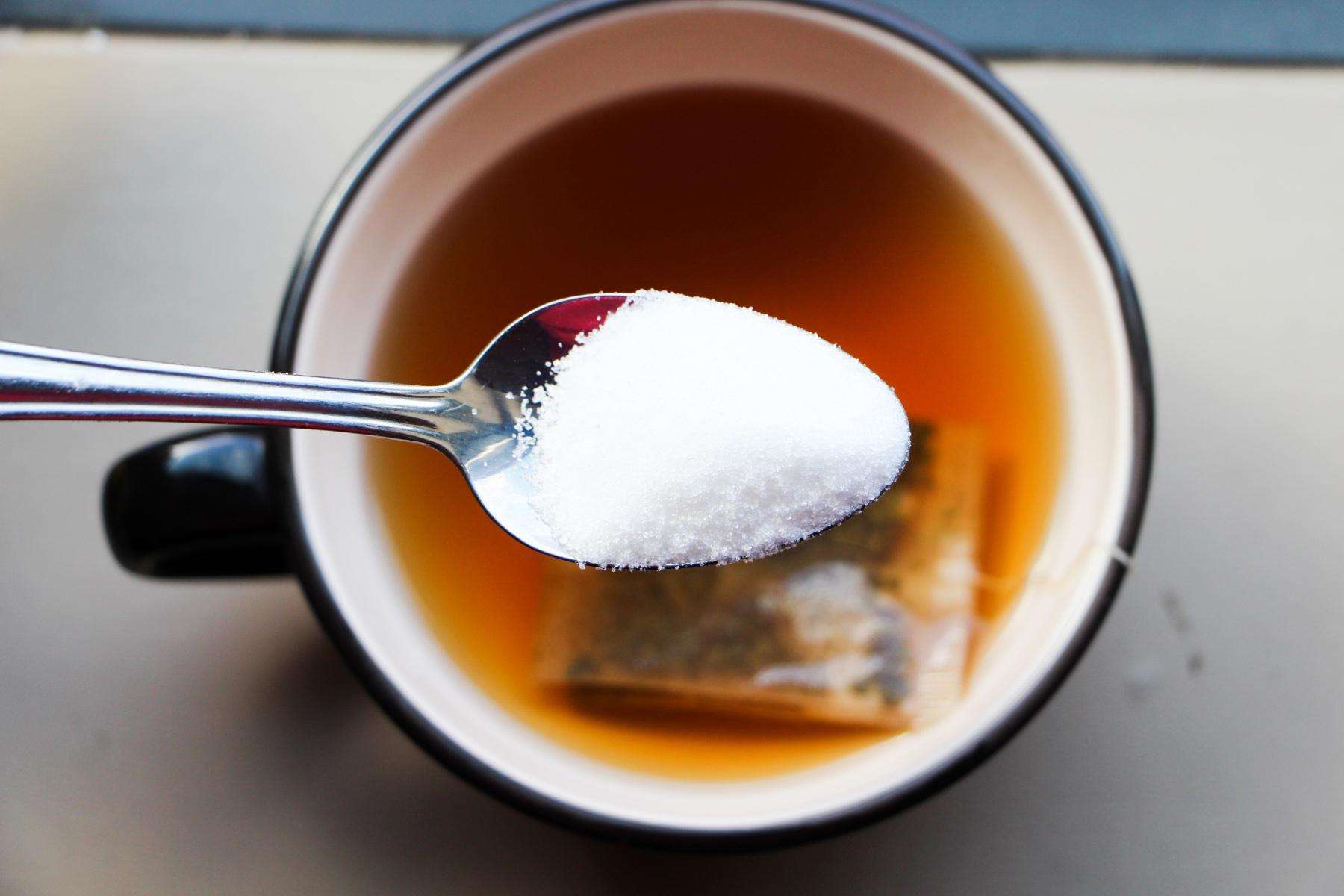 spoonful of sugar over a cup of tea