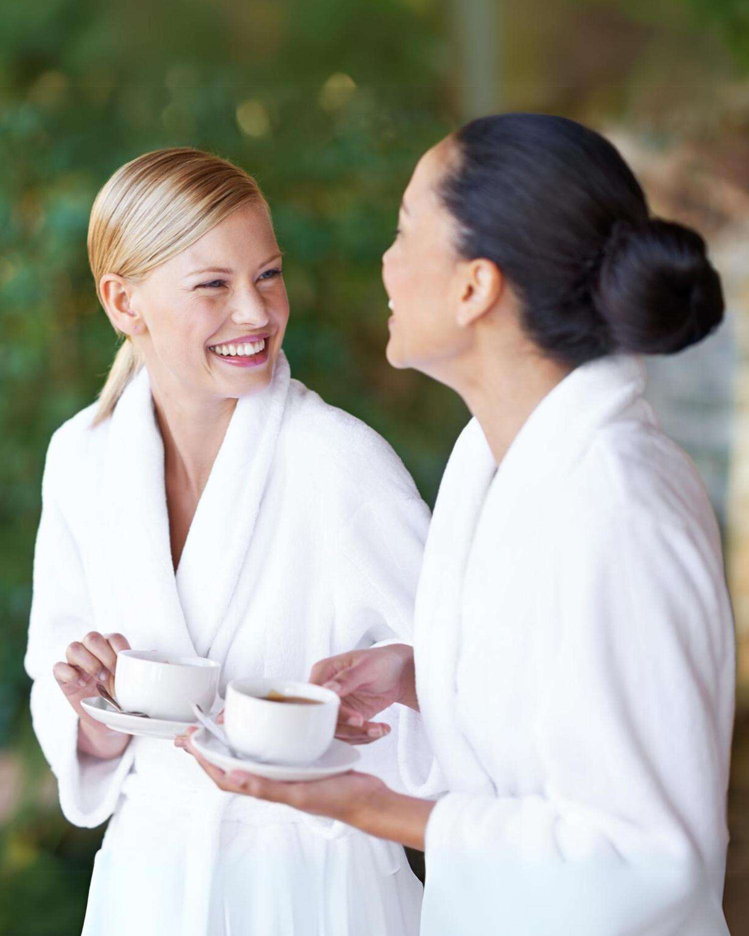 Women at a spa resort