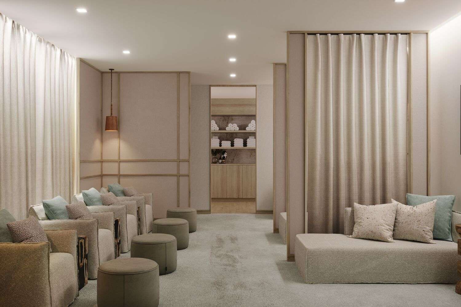 The Canyon Ranch locker room