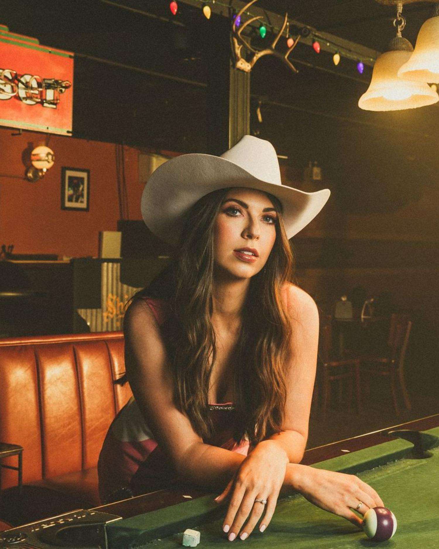 Jenny Tollman in a bar