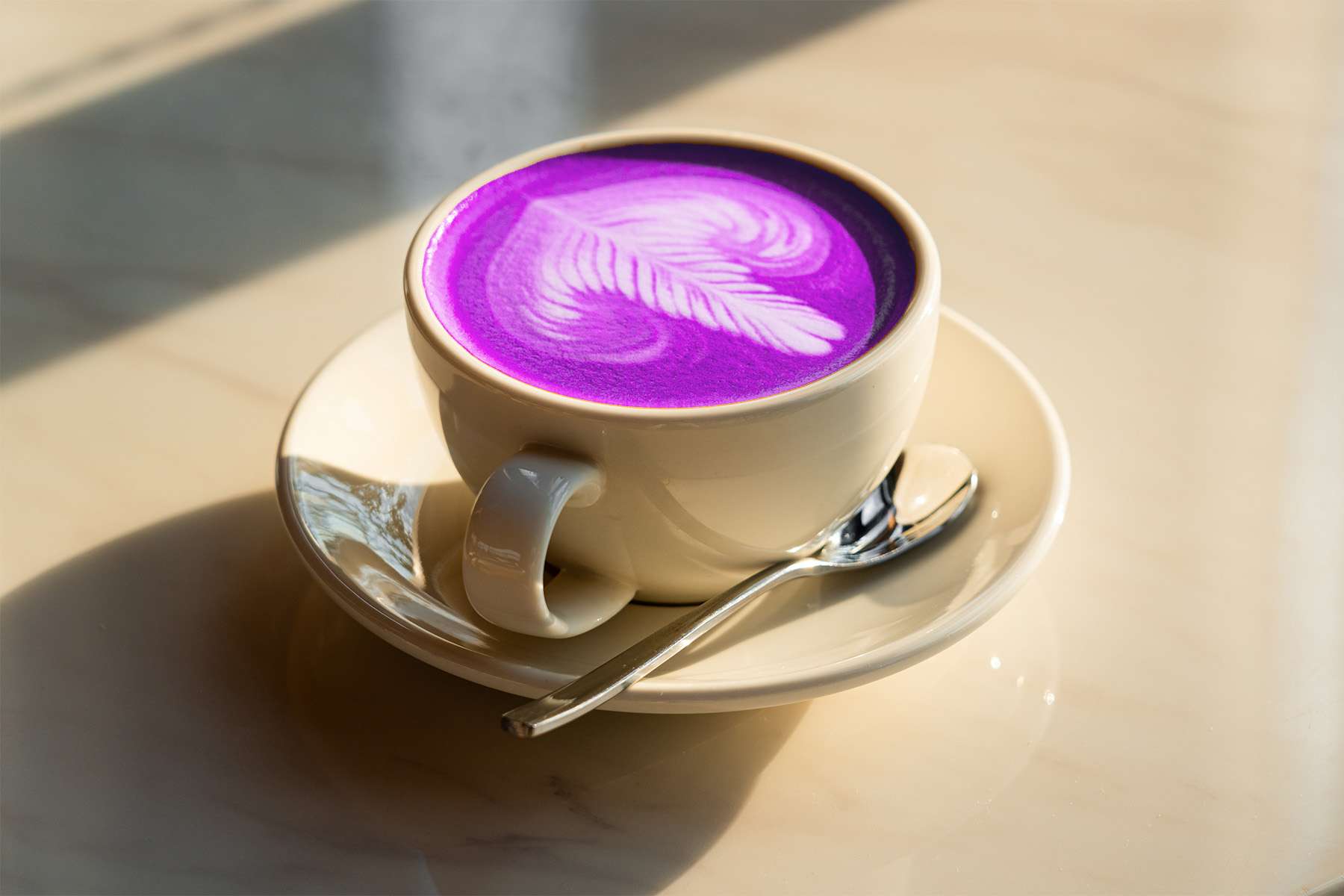 Purple Sweet Potato Cappuccino
