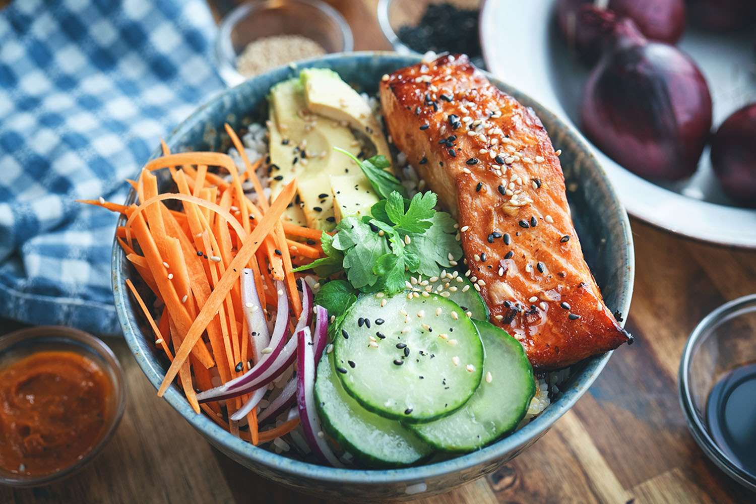 Sweet Potato Salmon Teriyaki