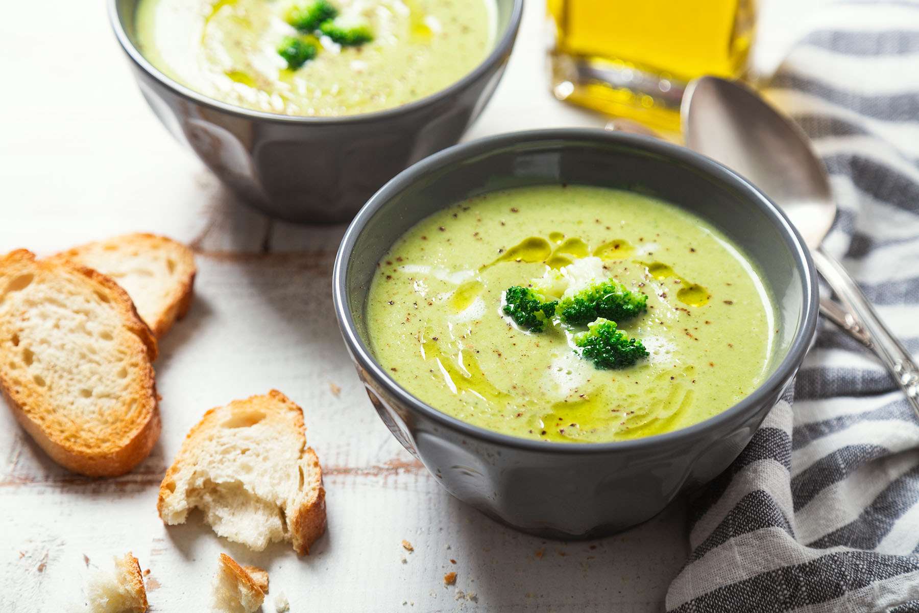 “CREAM” OF BROCCOLI SOUP