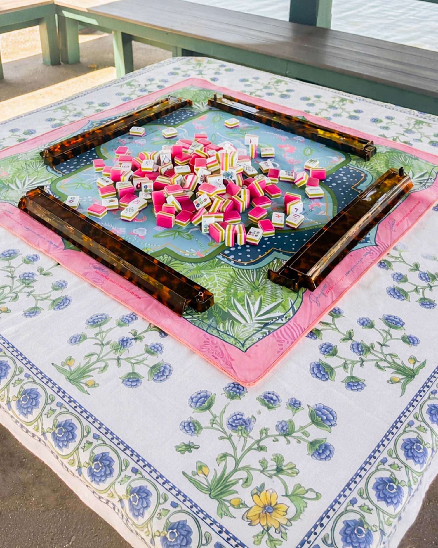 a display of Mahjong Pieces