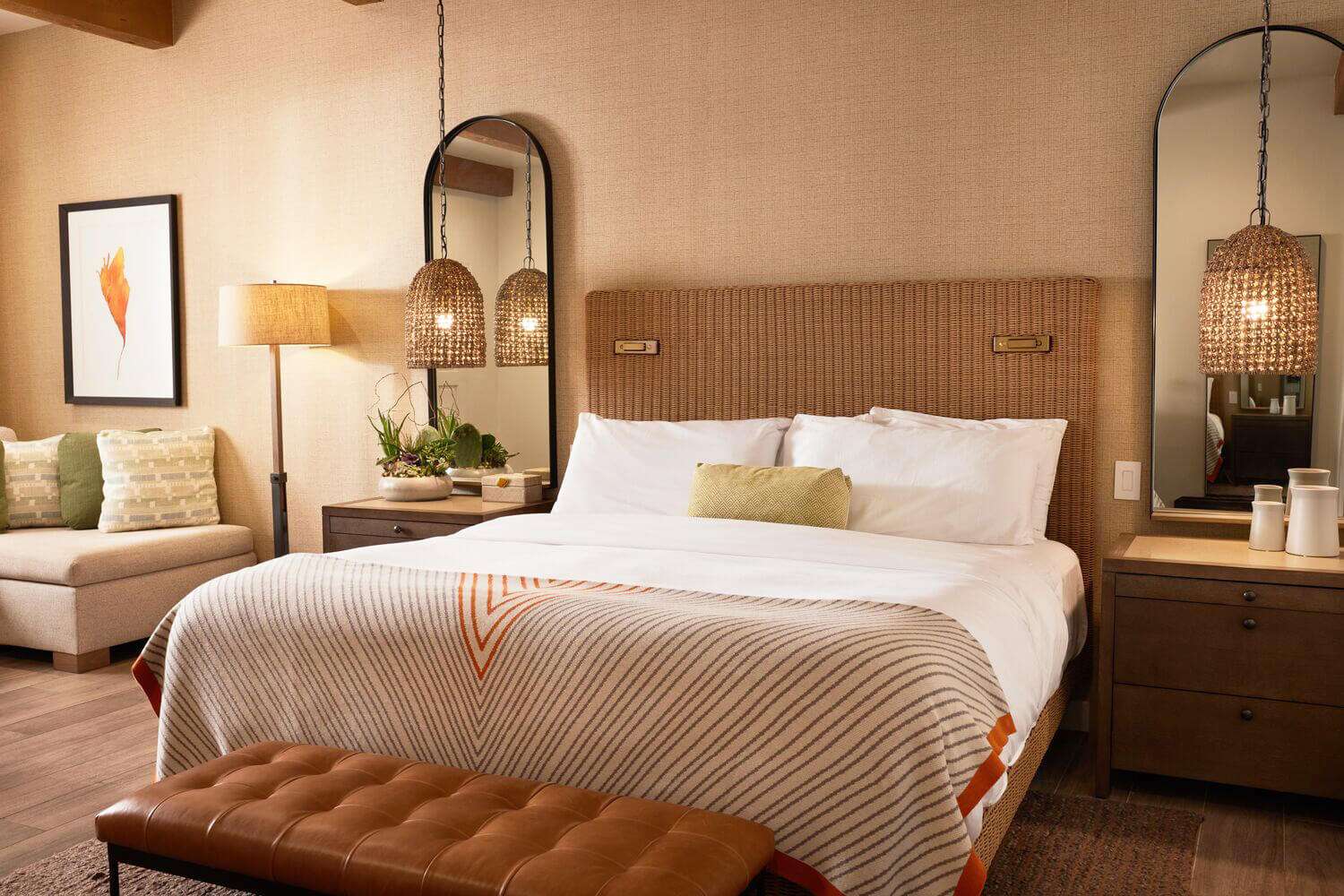 King sized bed at Canyon Ranch Tucson