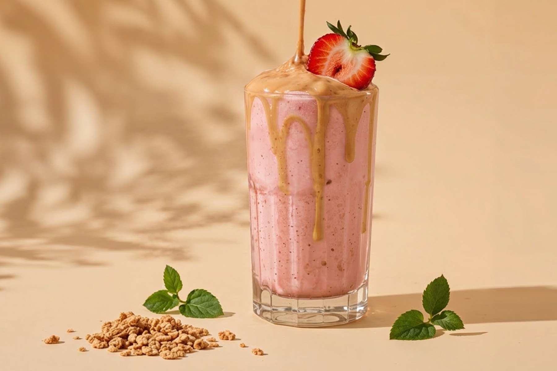 Strawberry Peanut Butter Smoothie 