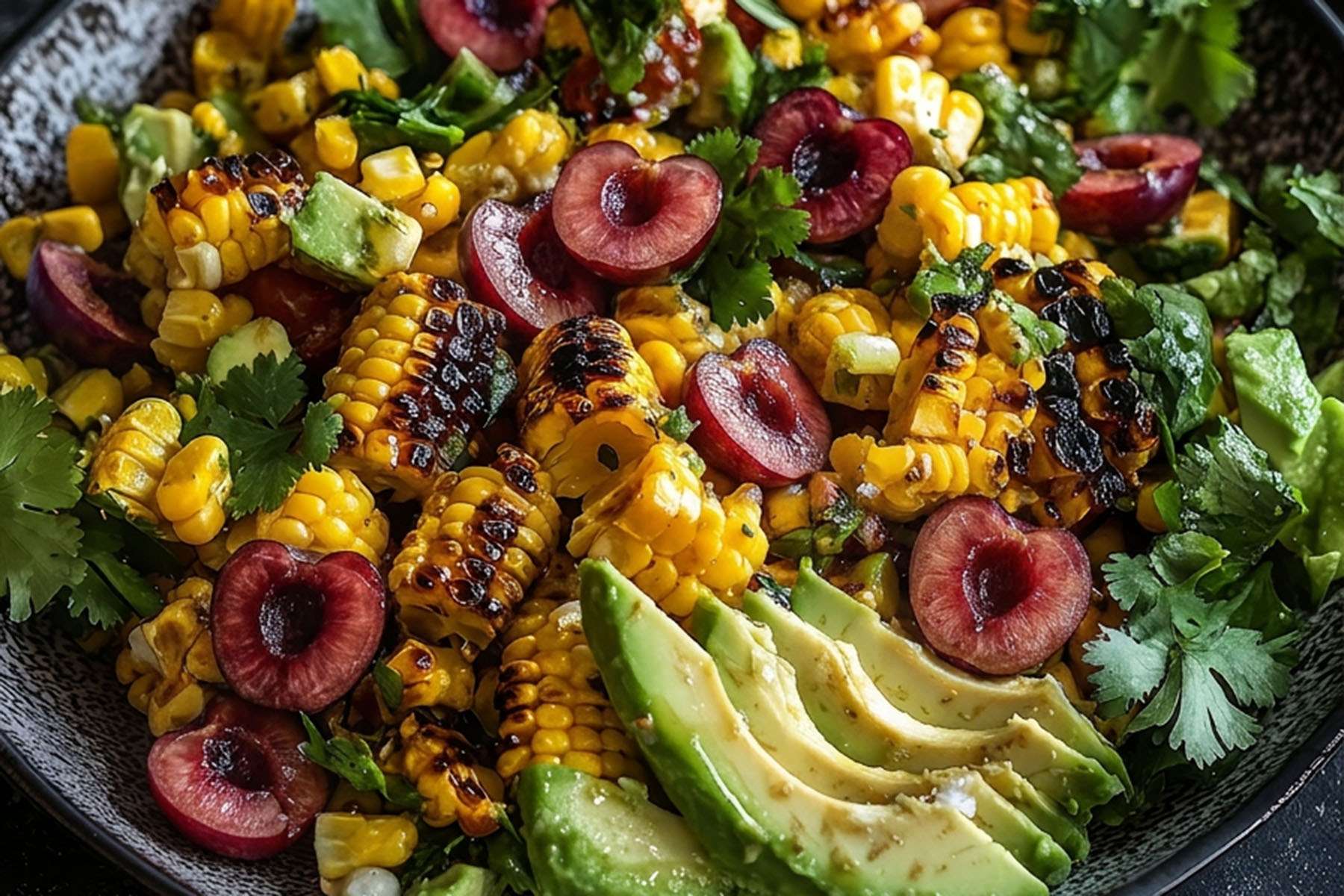 Cherry Avocado & Corn Salad  
