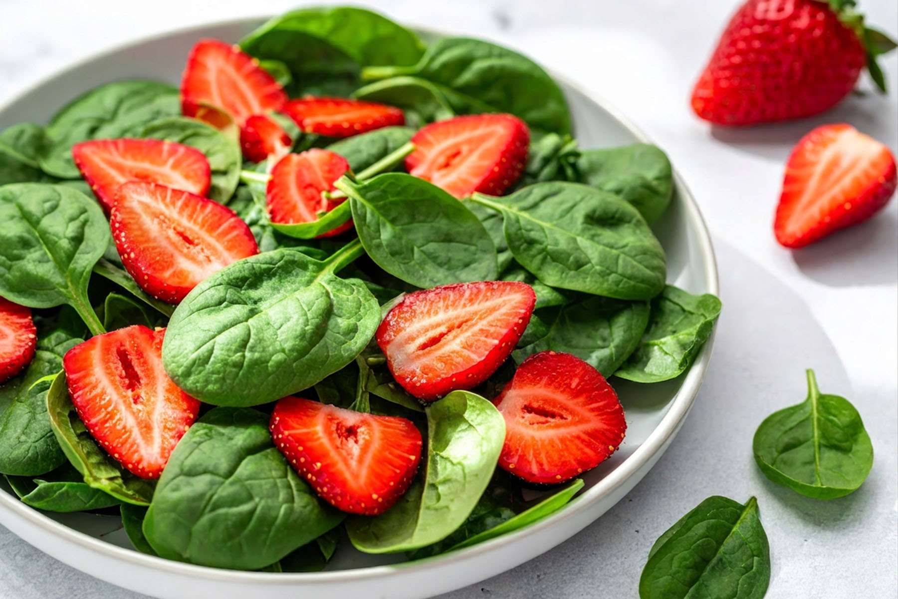 Strawberry & Spinach Salad 