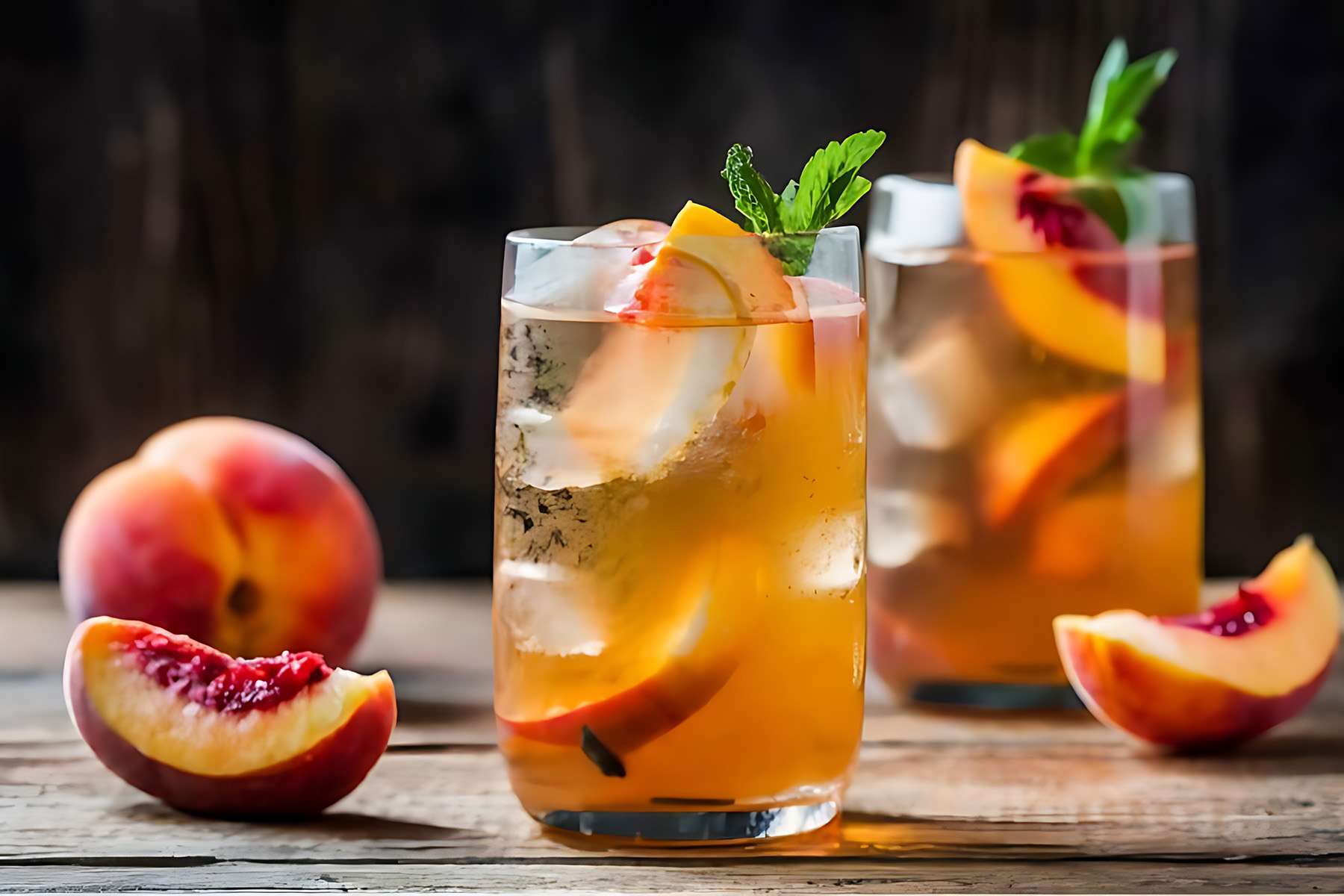 Green Tea Peach Spritzer 