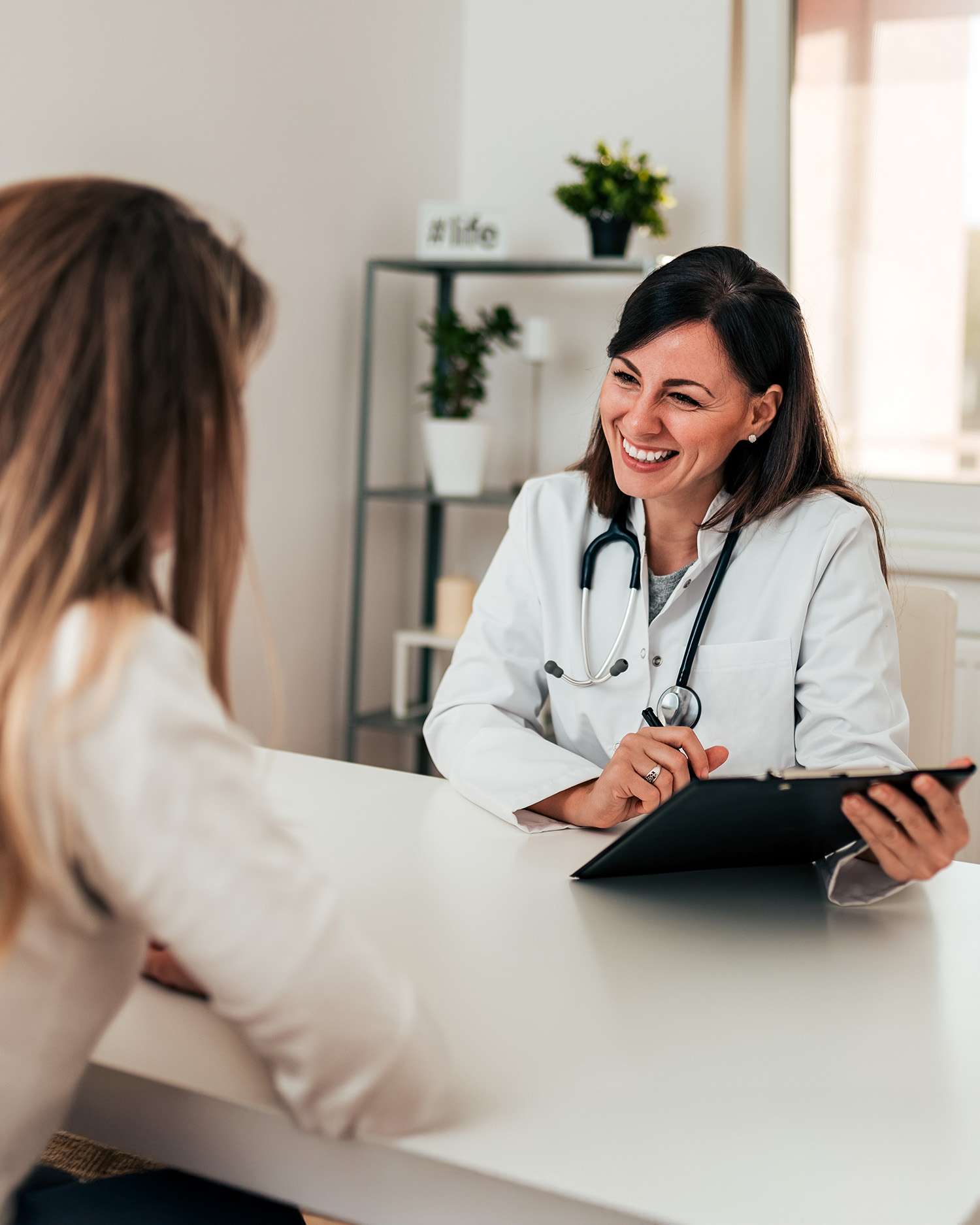 woman during a physician consultation