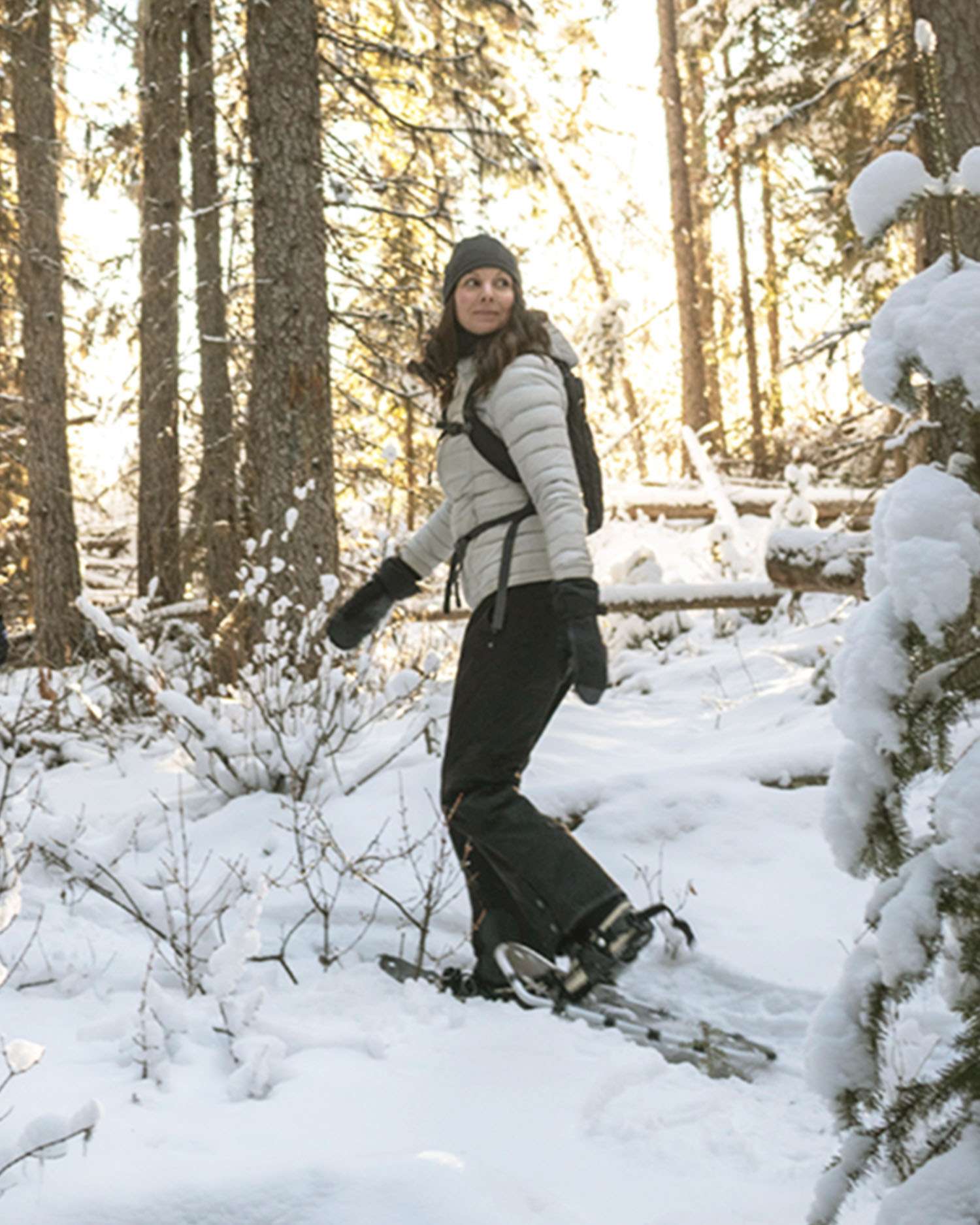 A Group of Canyon Ranch Guests Hiking in the Snow 