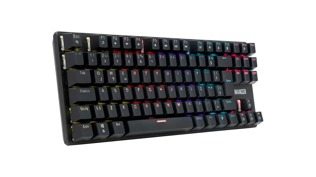 Teclado Mecanico Gamer Mancer Shade MK2, Rainbow, Switch Huano