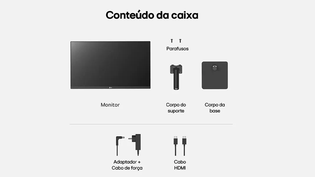 Monitor LG 24” IPS, Full HD, 100Hz, HDMI, Ajuste de Inclinação ...