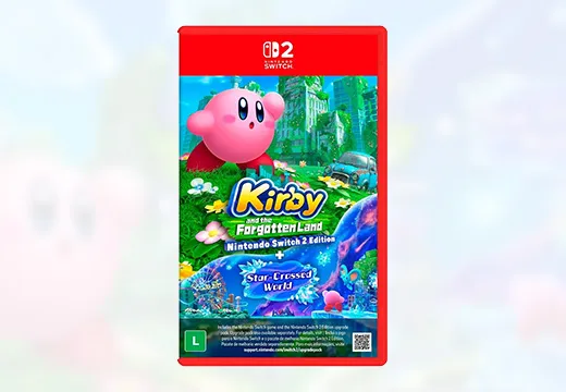 Imagem do produto Kirby and the Forgotten Land - Nintendo Switch 2 Edition + Star-Crossed World Switch 2 - Físico em Kabum