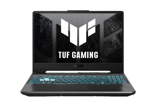Imagem do produto Notebook ASUS TUF Gaming A15, GeForce RTX 2050, AMD Ryzen 7 7435HS, 8 GB, 512 GB SSD, KeepOS, Tela 15.6'' FHD, Graphite Black - FA506NFR-HN069 em Fast Shop