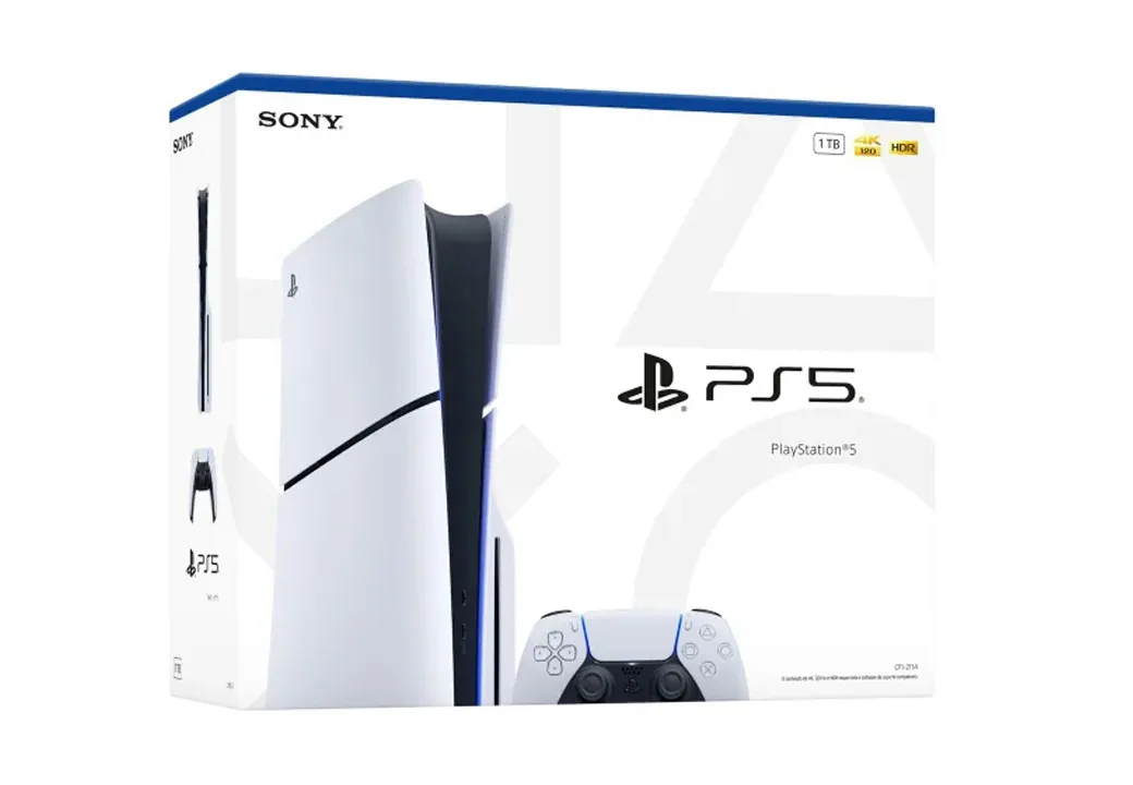 Imagem do produto Console PlayStation 5 Edição Slim Disk 1TB + Controle Dualsense - Branco em Vozão Games