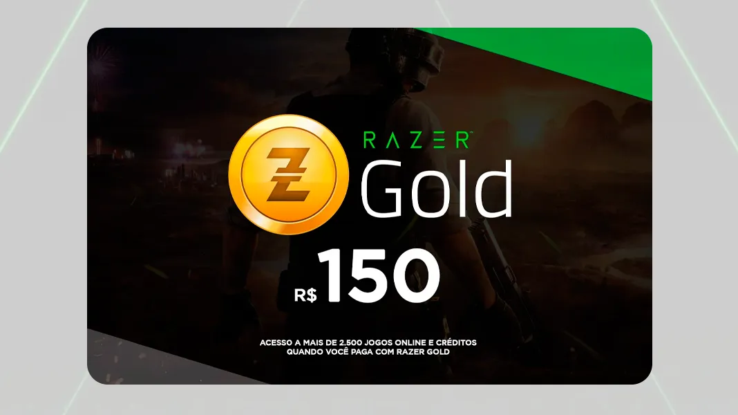 Gift Card Razer Gold - 150 Reais - Gift Card Razer Gold - 150