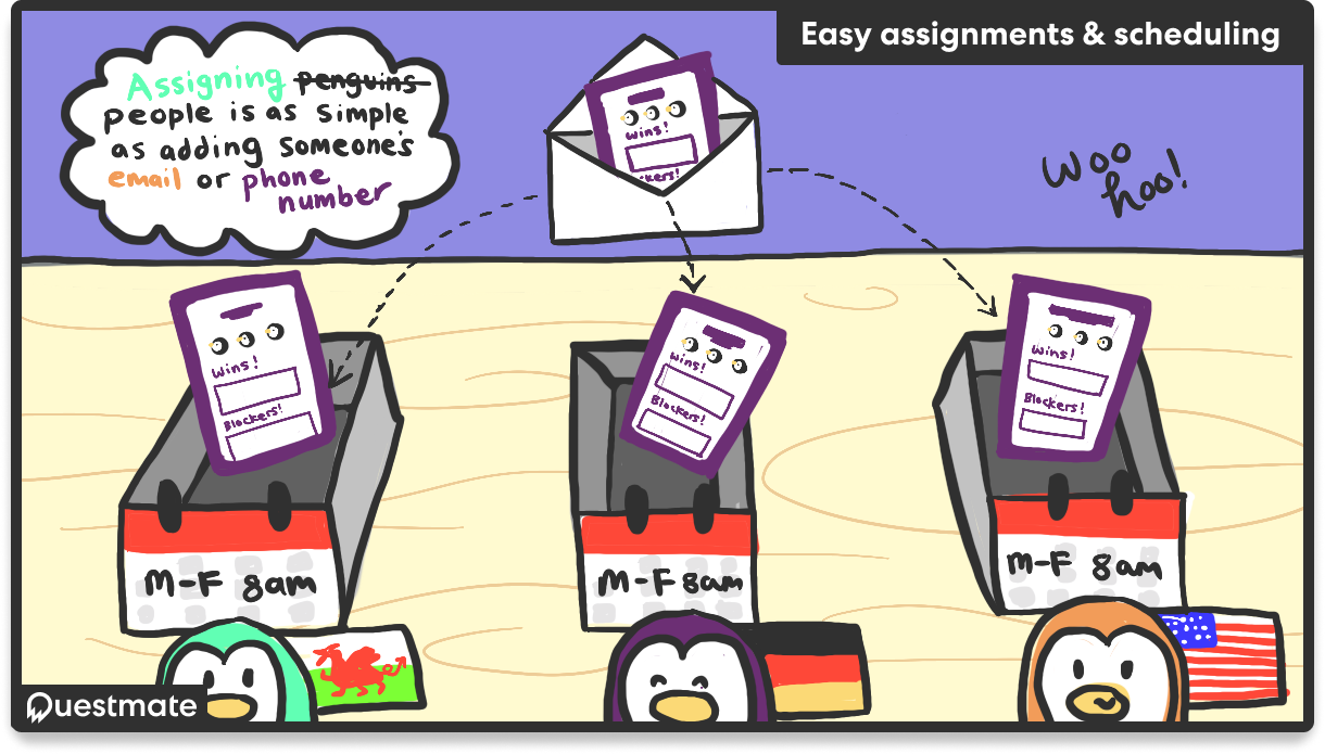 6438c07c6093583937e419e0_assign-to-and-schedule-your-daily-standups.png Quest Assignments & Scheduling