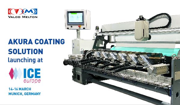 Valco Melton presents at ICE the new innovative Akura coating solution that combines adhesive application and quality inspection for important cost savings